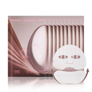 Mediheal Retinol Collagen Ampoule Lifting Mask (10 Counts) for V Line Mask, Anti-Aging